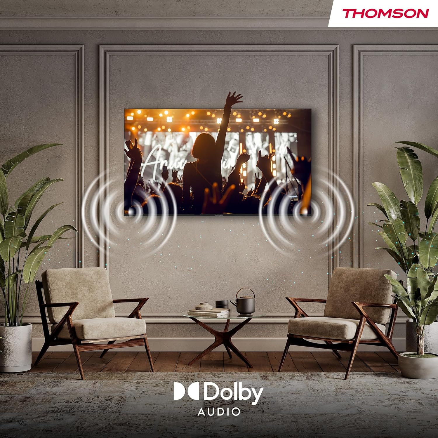 Thomson 40 Inch (100 cm) FHD Smart TV, Wi-Fi, Voice Control, HDR10, Dolby Audio, Triple-Tuner (Cable/Satellite/Antenna), HDMI, USB, 1 GB RAM, 4 GB Flash - 40FT2S35
