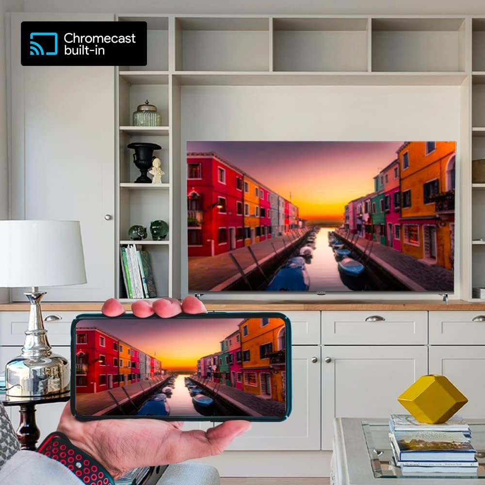 Strong - Smart TV 40″ (100 cm) Full HD SRT40FD5553 - with Android TV - Immagini eccezionali - Triple Tuner - 3 HDMI ports (1 ARC) + 2 USB ports + AV + Input antenna/satellite - Black