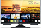 Cello C2224WS 12 Volt 22 Inch Traveller Smart TV Frameless Ultrafast WebOS, Speaker Pitch Perfect Bluetooth, Netflix, piccola TV for camper and camion